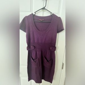 Sweater dress with pockets
